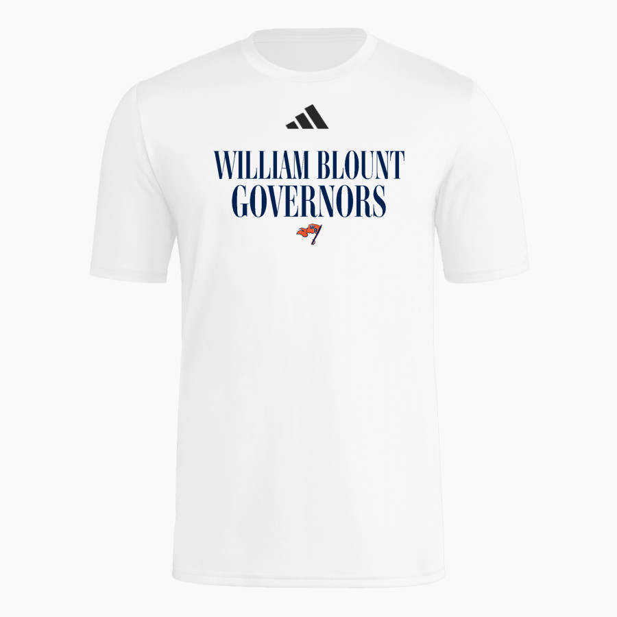 William Blount Governors adidas Men's Short Sleeve Pregame Tee