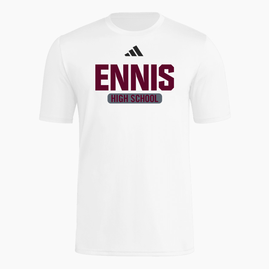 ENNIS HIGH SCHOOL LIONS <span class="pdp-name-mascot">ENNIS LIONS</span> adidas Men's Short Sleeve Pregame Tee