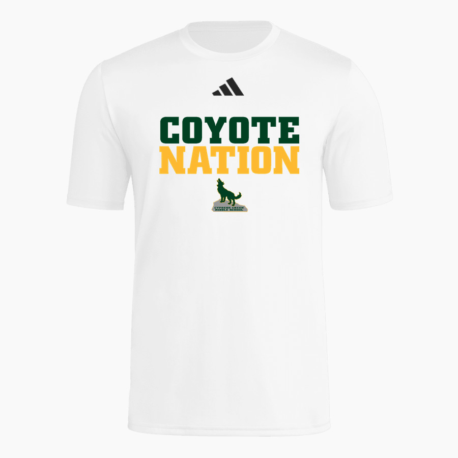 Cypress Creek Coyotes <span class="pdp-name-mascot">Cypress Creek Coyotes</span> adidas Men's Short Sleeve Pregame Tee
