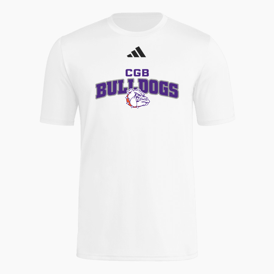 BEMENT MIDDLE SCHOOL BULLDOGS <span class="pdp-name-mascot">BEMENT BULLDOGS</span> adidas Mens Short Sleeve Pregame Tee