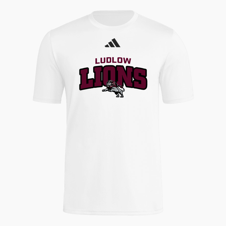 Ludlow Lions <span class="pdp-name-mascot">Lions</span> adidas Men's Short Sleeve Pregame Tee