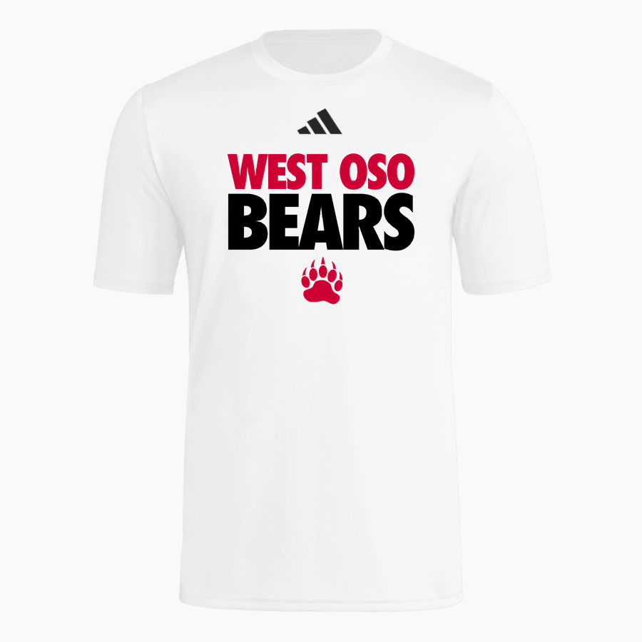 West Oso Bears <span class="pdp-name-mascot">West Oso Bears</span> adidas Men's Short Sleeve Pregame Tee
