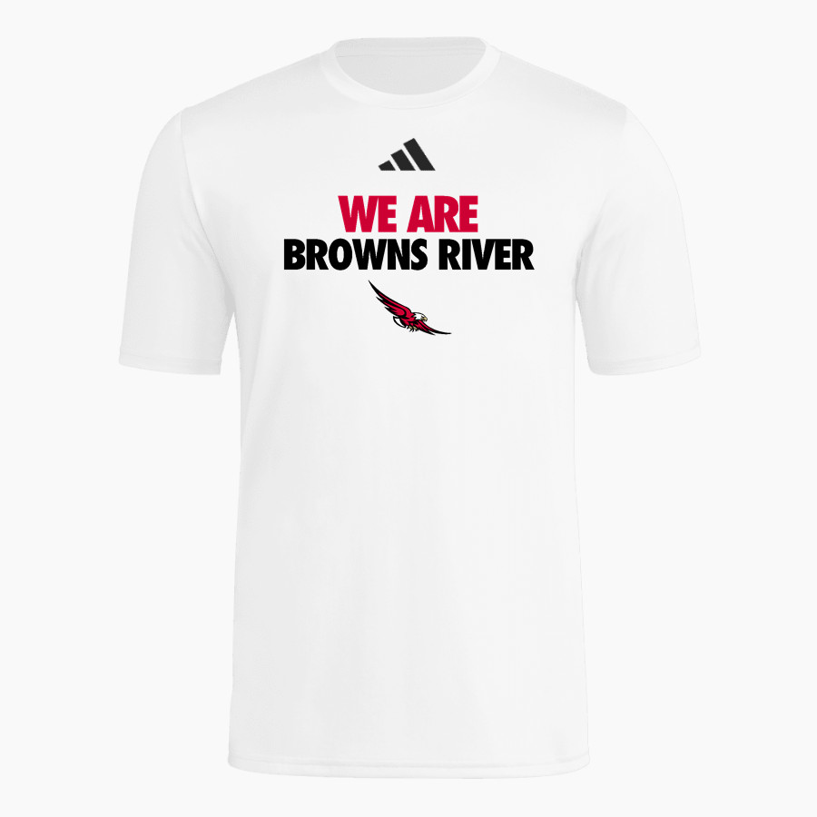 Browns River Falcons adidas Men's Short Sleeve Pregame Tee