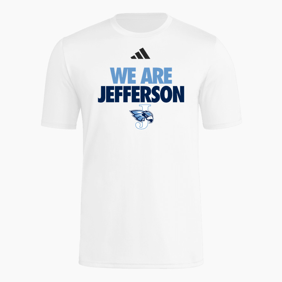 JEFFERSON SENIOR HIGH SCHOOL J-HAWKS <span class="pdp-name-mascot">JEFFERSON J-HAWKS</span> adidas Mens Short Sleeve Pregame Tee