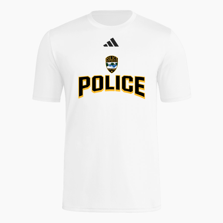 Potsdam Police Deptartment Police <span class="pdp-name-mascot">Potsdam Police Deptartment Police</span> adidas Men's Short Sleeve Pregame Tee