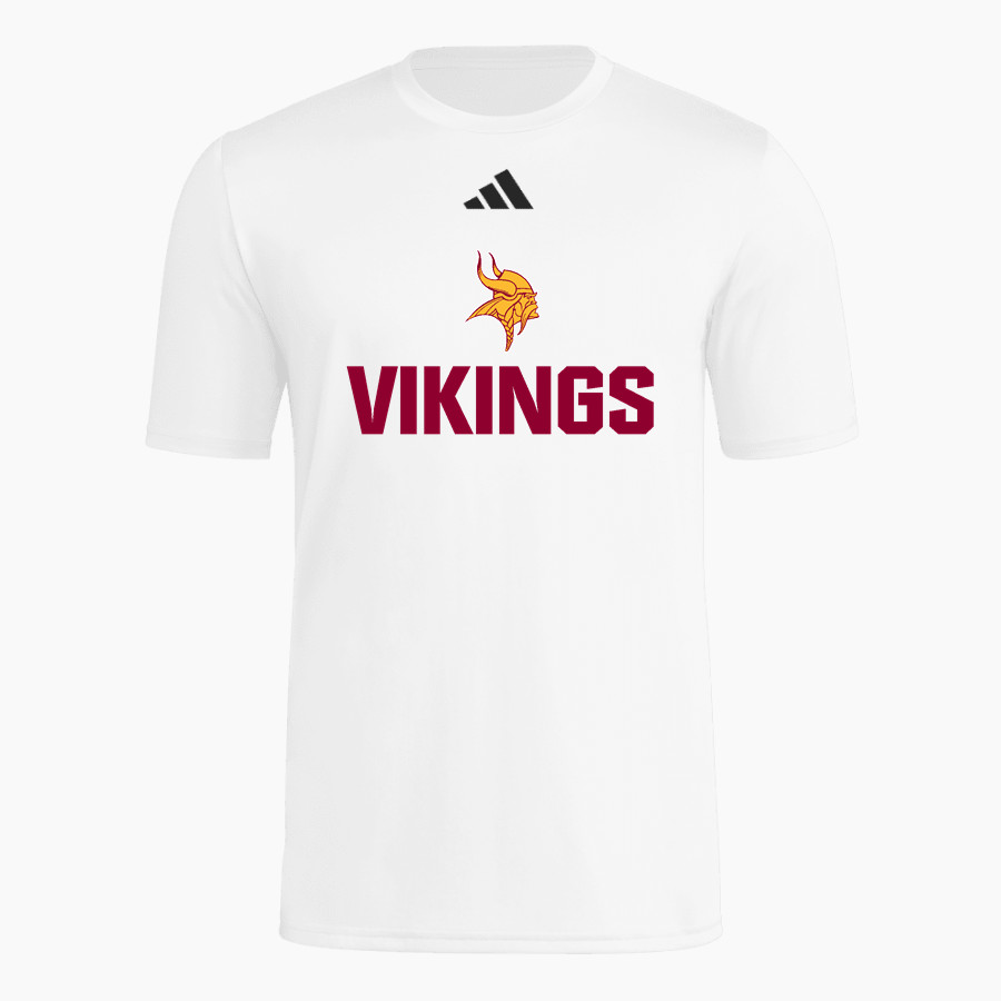 VOORHEES VIKINGS official sideline store adidas Men's Short Sleeve Pregame Tee
