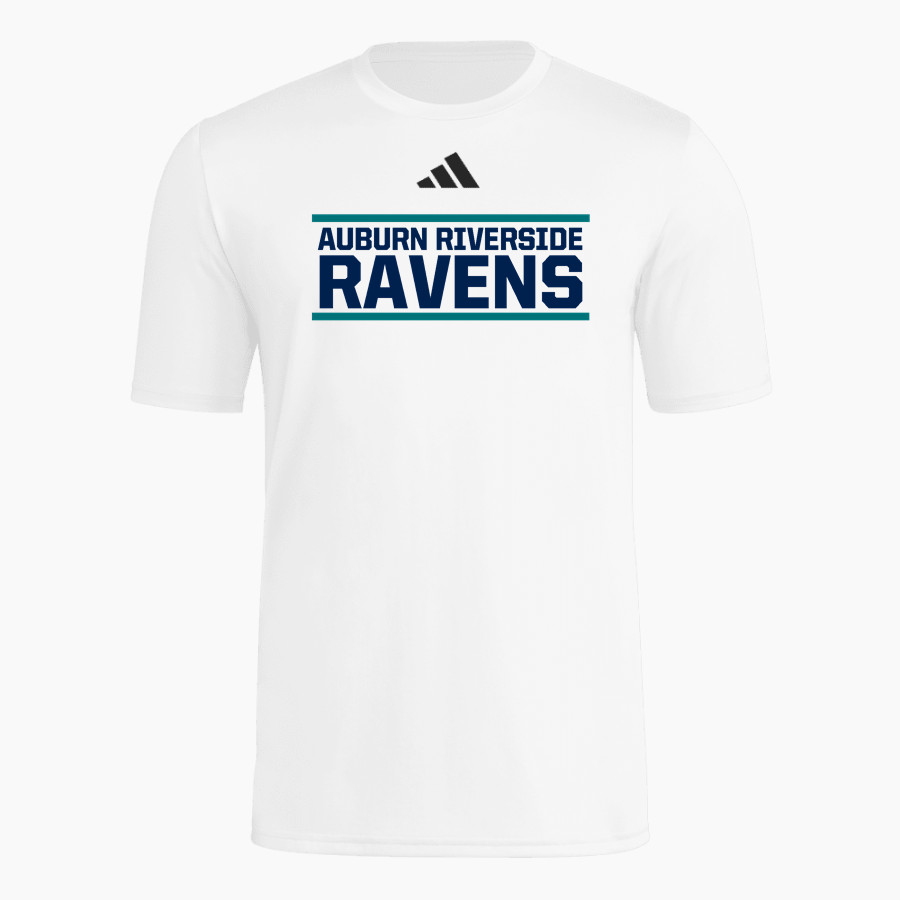 AUBURN RIVERSIDE HIGH SCHOOL RAVENS adidas Men's Short Sleeve Pregame Tee
