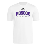 ROSCOE HIGH SCHOOL PLOWBOYS <span class="pdp-name-mascot">ROSCOE PLOWBOYS</span> adidas Mens Short Sleeve Pregame Tee Front Thumbnail