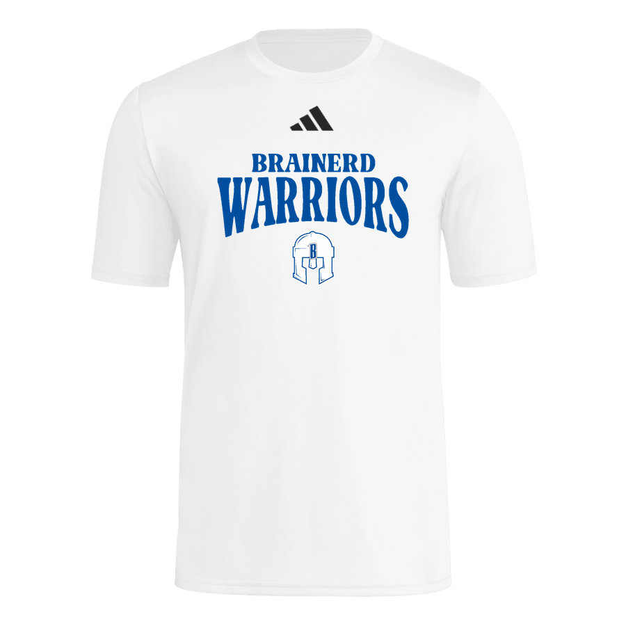 BRAINERD HIGH SCHOOL WARRIORS <span class="pdp-name-mascot">BRAINERD WARRIORS</span> adidas Mens Short Sleeve Pregame Tee