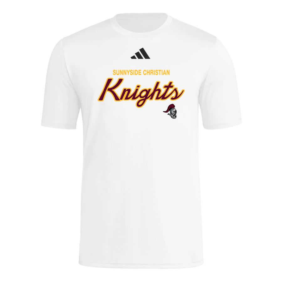 Sunnyside Christian Knights <span class="pdp-name-mascot">Sunnyside Christian Knights</span> adidas Mens Short Sleeve Pregame Tee