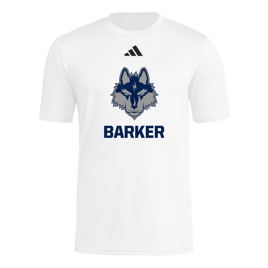 Barker Wolves <span class="pdp-name-mascot">Barker Wolves</span> adidas Mens Short Sleeve Pregame Tee