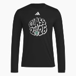 Pine Cobble Pine Cobble adidas Men's Long Sleeve Pregame Tee Front Thumbnail
