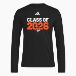 Tech High School Tigers <span class="pdp-name-mascot">Tech High School</span> adidas Men's Long Sleeve Pregame Tee Front Thumbnail
