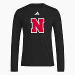 NARRAGANSETT HIGH SCHOOL MARINERS adidas Men's Long Sleeve Pregame Tee Front Thumbnail