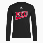 NYO NYO <span class="pdp-name-mascot">NYO</span> adidas Men's Long Sleeve Pregame Tee Front Thumbnail