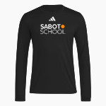Sabot School Sabot School <span class="pdp-name-mascot">STONY POINT SCHOOL</span> adidas Men's Long Sleeve Pregame Tee Front Thumbnail