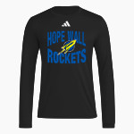 Wall Rockets <span class="pdp-name-mascot">Hope D Wall School Rockets</span> adidas Men's Long Sleeve Pregame Tee Front Thumbnail