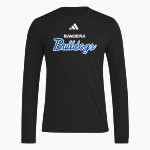 BANDERA HIGH SCHOOL BULLDOGS adidas Men's Long Sleeve Pregame Tee Front Thumbnail
