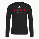 Mesquite Desert Dogs adidas Men's Long Sleeve Pregame Tee Front Thumbnail