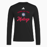 Crimson Cliffs Mustangs <span class="pdp-name-mascot">Crimson Cliffs Mustangs</span> adidas Men's Long Sleeve Pregame Tee Front Thumbnail