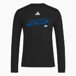 Kansas Christian Falcons <span class="pdp-name-mascot">Kansas Christian College Falcons</span> adidas Men's Long Sleeve Pregame Tee Front Thumbnail