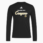 Manassas Park Cougars adidas Men's Long Sleeve Pregame Tee Front Thumbnail