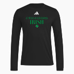 St. Patrick of Heatherdowns Irish <span class="pdp-name-mascot">St. Patrick of Heatherdowns Irish</span> adidas Men's Long Sleeve Pregame Tee Front Thumbnail