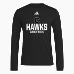 CISTERCIAN PREPARATORY SCHOOL HAWKS <span class="pdp-name-mascot">CISTERCIAN HAWKS</span> adidas Men's Long Sleeve Pregame Tee Front Thumbnail