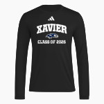 XAVIER HIGH SCHOOL HAWKS adidas Men's Long Sleeve Pregame Tee Front Thumbnail