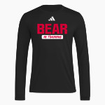 West Oso Bears <span class="pdp-name-mascot">West Oso Bears</span> adidas Men's Long Sleeve Pregame Tee Front Thumbnail