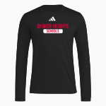 Shaker Heights Schools <span class="pdp-name-mascot">Shaker Heights</span> adidas Men's Long Sleeve Pregame Tee Front Thumbnail