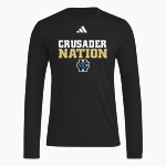 Bishop Heelan Crusaders <span class="pdp-name-mascot">Bishop HC</span> adidas Men's Long Sleeve Pregame Tee Front Thumbnail