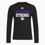 BEMENT MIDDLE SCHOOL BULLDOGS adidas Men's Long Sleeve Pregame Tee Front Thumbnail