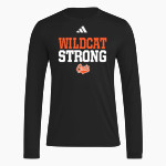 LOS GATOS HIGH SCHOOL WILDCATS <span class="pdp-name-mascot">LOS GATOS WILDCATS</span> adidas Men's Long Sleeve Pregame Tee Front Thumbnail