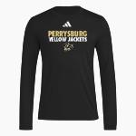 PERRYSBURG HIGH SCHOOL YELLOW JACKETS <span class="pdp-name-mascot">PERRYSBURG YELLOW JACKETS</span> adidas Men's Long Sleeve Pregame Tee Front Thumbnail