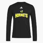 Heatly Hornets <span class="pdp-name-mascot">Heatly Hornets</span> adidas Men's Long Sleeve Pregame Tee Front Thumbnail