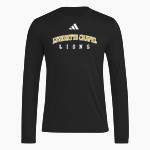 LEVERETTS CHAPEL HIGH SCHOOL LIONS <span class="pdp-name-mascot">LEVERETTS CHAPEL LIONS</span> adidas Men's Long Sleeve Pregame Tee Front Thumbnail