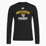 BOCA RATON HIGH SCHOOL BOBCATS adidas Men's Long Sleeve Pregame Tee Front Thumbnail