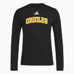 Avon Orioles <span class="pdp-name-mascot">Avon Orioles</span> adidas Men's Long Sleeve Pregame Tee Front Thumbnail