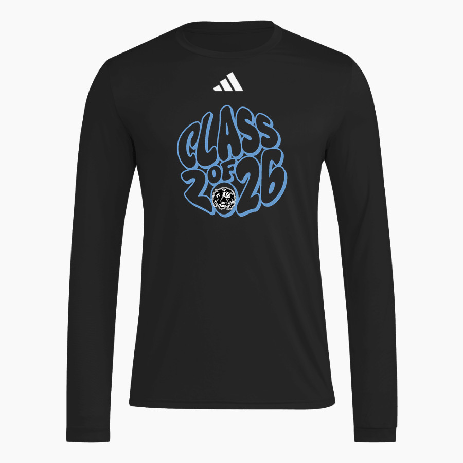 Cedar Bluffs Wildcats <span class="pdp-name-mascot">Cedar Bluffs Wildcats</span> adidas Men's Long Sleeve Pregame Tee