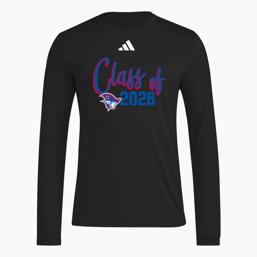 Clarkson-Leigh Patriots adidas Men's Long Sleeve Pregame Tee