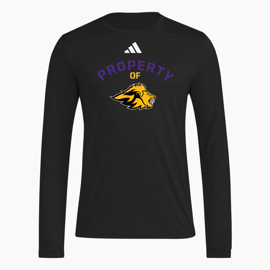 Emerson Lions adidas Men's Long Sleeve Pregame Tee