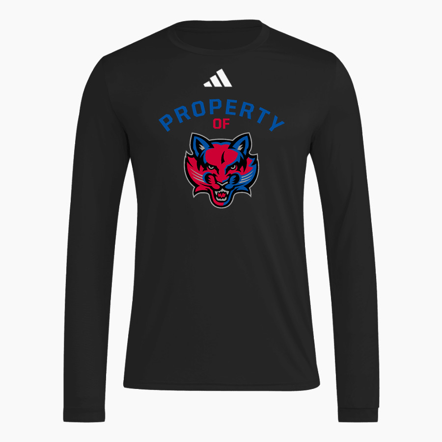 DGSG Bearcats <span class="pdp-name-mascot">Geyser Wranglers</span> adidas Men's Long Sleeve Pregame Tee