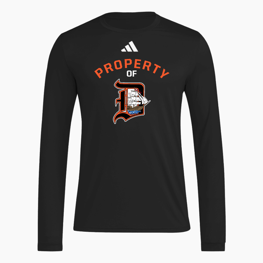 AC Davis Pirates adidas Men's Long Sleeve Pregame Tee