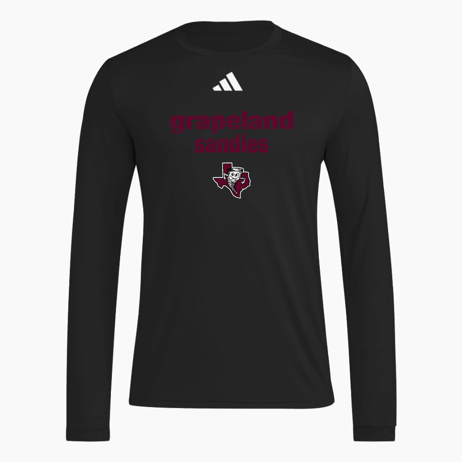 GRAPELAND HIGH SCHOOL SANDIES <span class="pdp-name-mascot">GRAPELAND SANDIES</span> adidas Men's Long Sleeve Pregame Tee