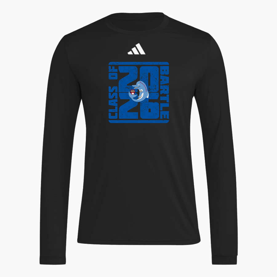 BARTLE Dolphins <span class="pdp-name-mascot">BARTLE ELEMENTARY SCHOOL Dolphins</span> adidas Men's Long Sleeve Pregame Tee