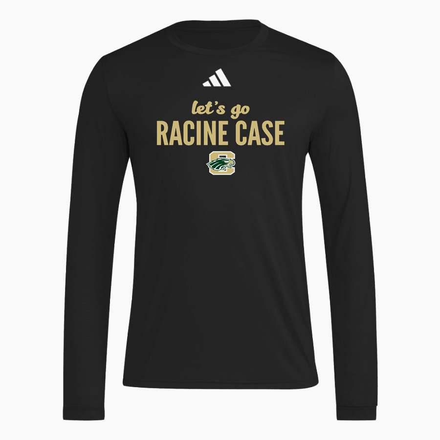 Racine Case Eagles adidas Men's Long Sleeve Pregame Tee