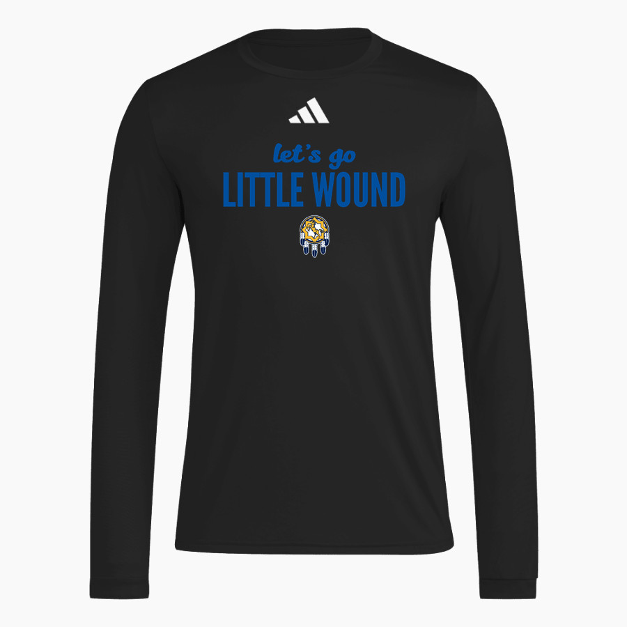 LITTLE WOUND HIGH SCHOOL MUSTANGS <span class="pdp-name-mascot">LITTLE WOUND MUSTANGS</span> adidas Men's Long Sleeve Pregame Tee
