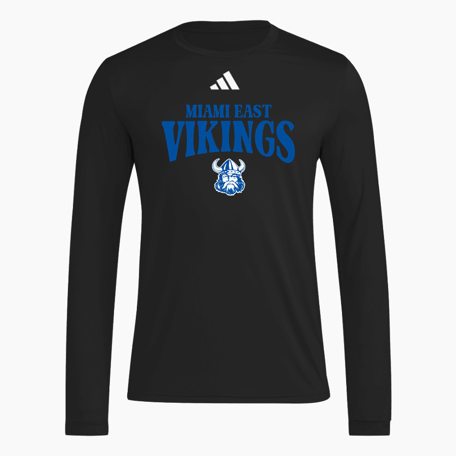MIAMI EAST HIGH SCHOOL VIKINGS <span class="pdp-name-mascot">MIAMI EAST VIKINGS</span> adidas Men's Long Sleeve Pregame Tee