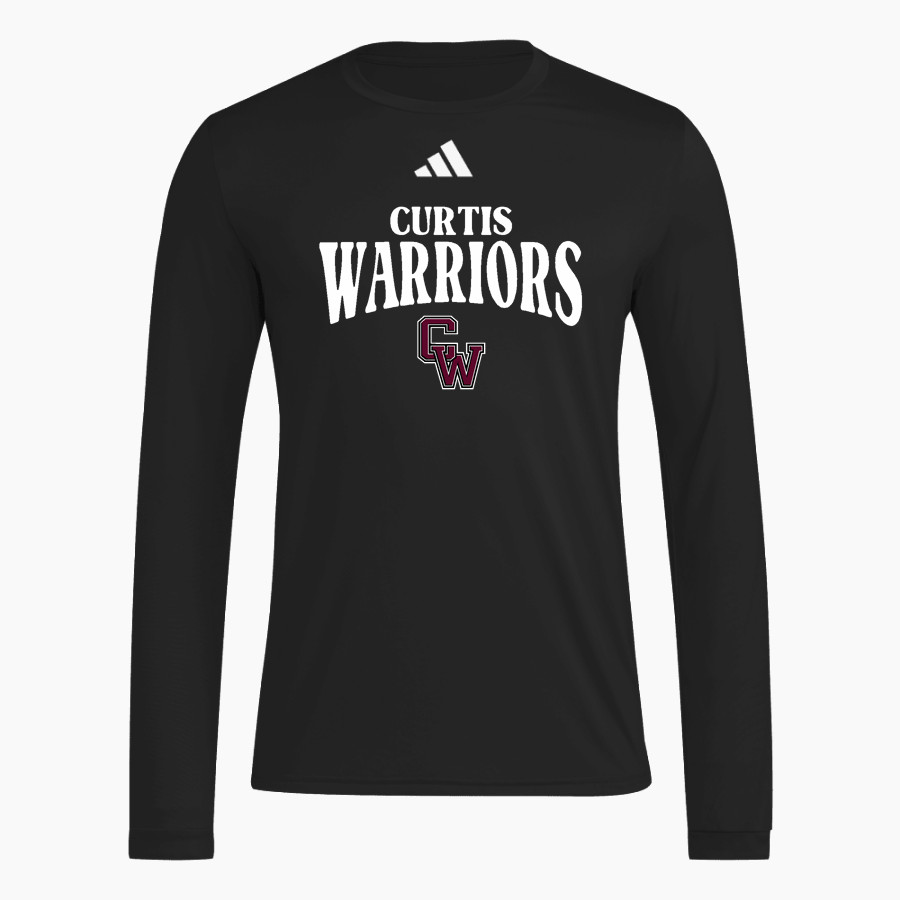 Curtis Warriors <span class="pdp-name-mascot">Curtis Warriors</span> adidas Men's Long Sleeve Pregame Tee